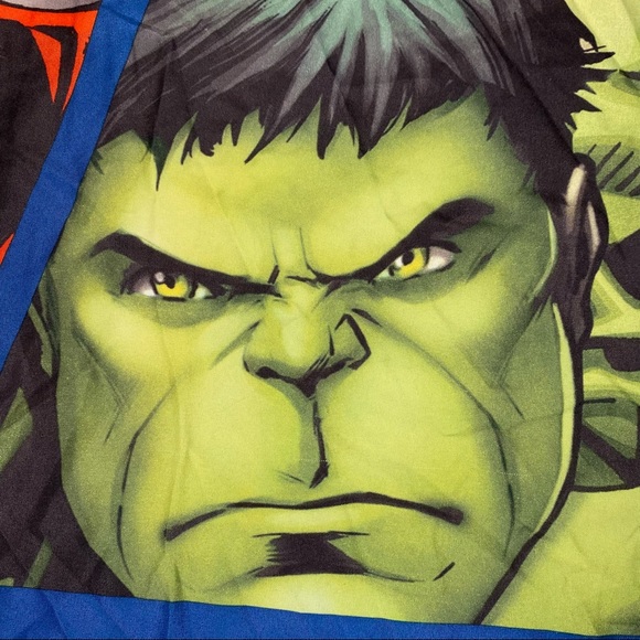 Marvel Avengers Single Reversible Duvet Cover Multicoloured Microfibre 78” x 55” - Picture 5 of 10